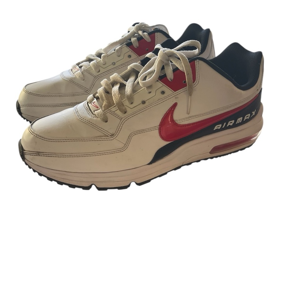 Nike Air Max White and Red Sneakers Men’s Size 14